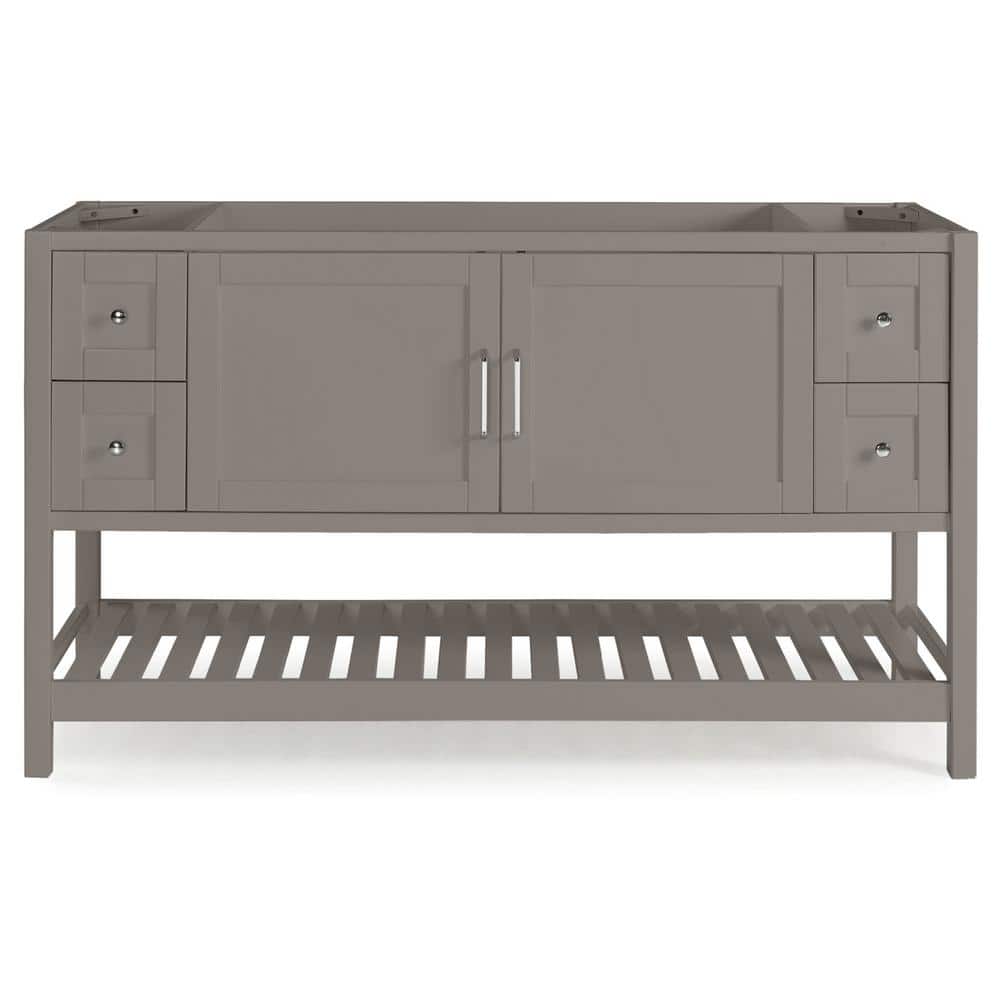 Bennet 60 in. W x 21.25 in. D x 34 in. H Bath Vanity Cabinet without Top in