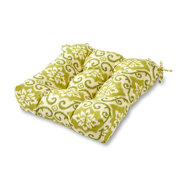 Greendale Home Fashions Shoreham Ikat Square Tufted Outdoor Seat Cushion