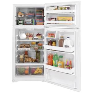 28 in. 16.6 cu. ft. Top Freezer Refrigerator in White, ENERGY STAR