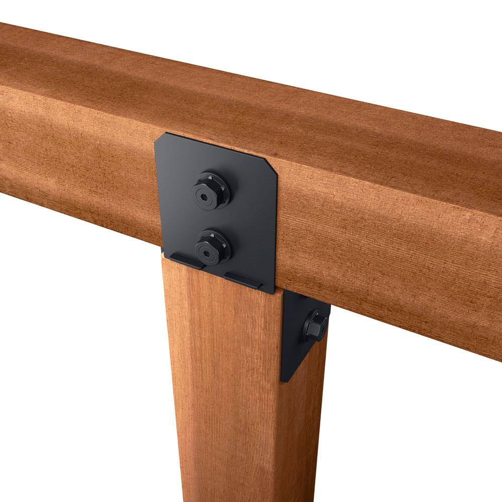 Black Powder Coated 6x6 Metal Column Cap