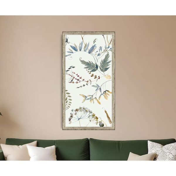 1 Piece Framed Graphic Print Plants and Flowers 51.00 in. x 27.00 in.