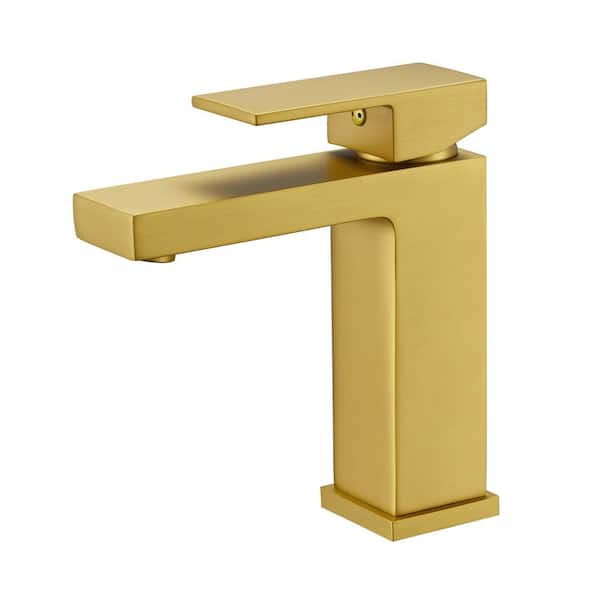 Flynama Single-Handle Single Hole Vessel Sink Faucet in Brushed Nickel