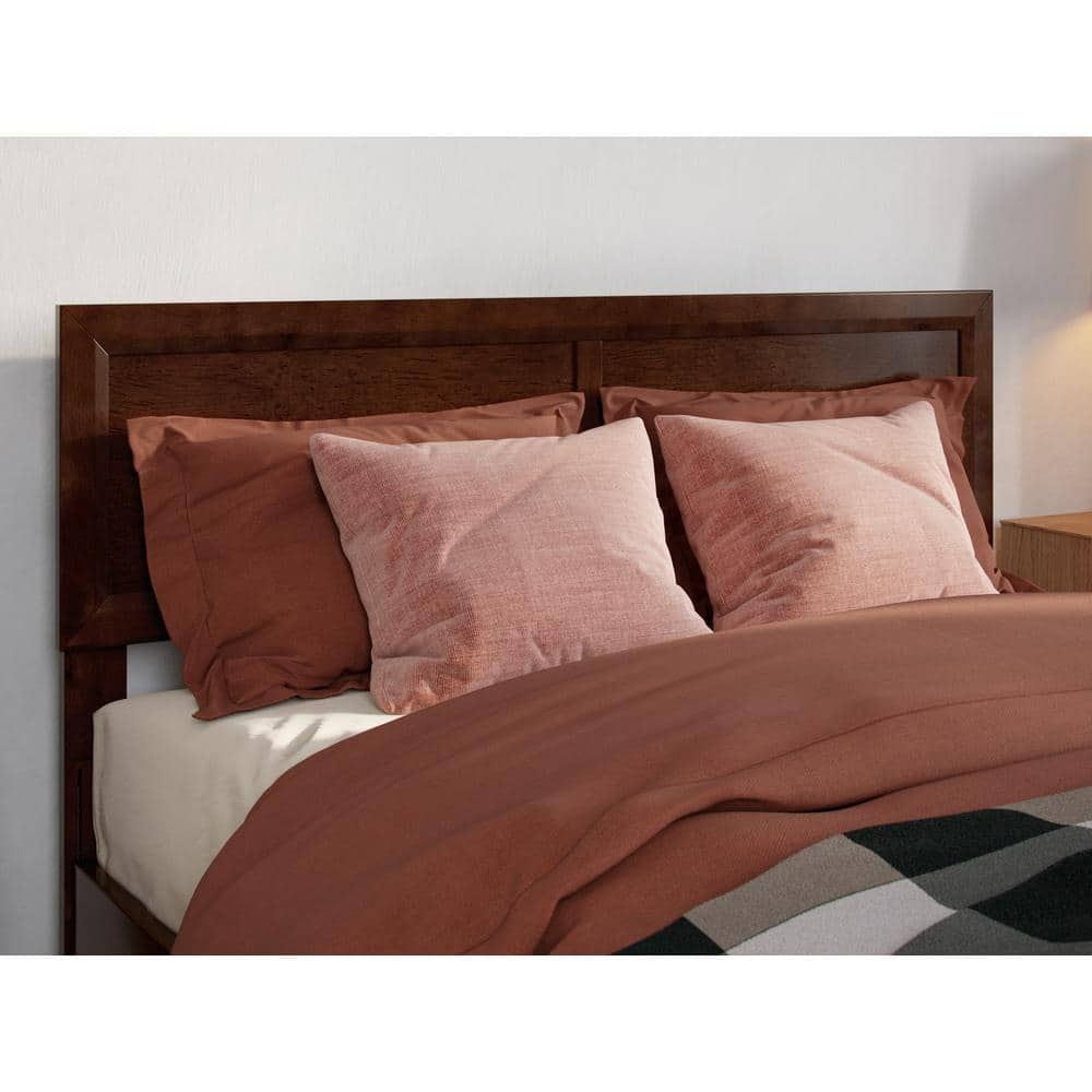 AFI Sophia Walnut Brown Solid Wood Full Headboard AR284834 - The Home Depot