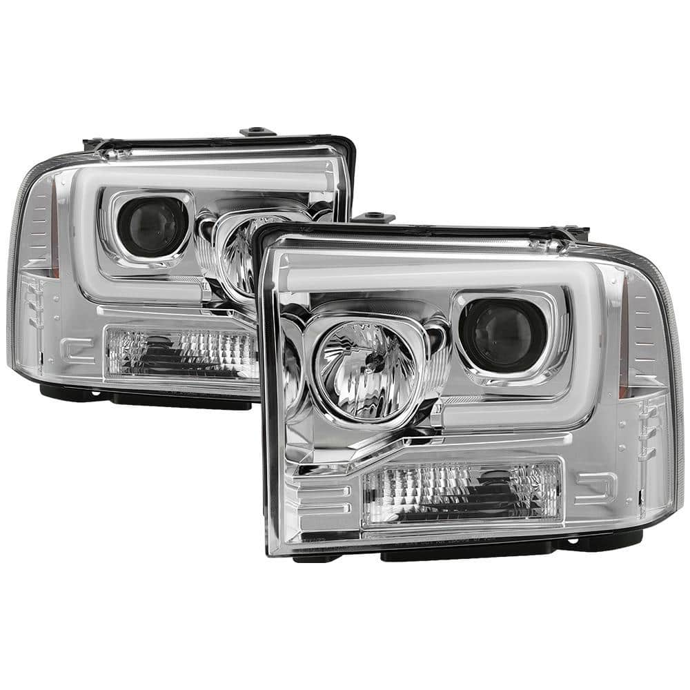 Ford F250/350/450 Super Duty 05-07 Version 2 Projector Headlights - Light Bar DRL - Black price history on PriceWatchPro