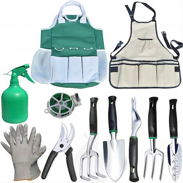 Cisvio 11-Piece Rust Resistant Aluminum Alloy Gardening Kit Garden Gifts For Men and Women Garden Tool Set