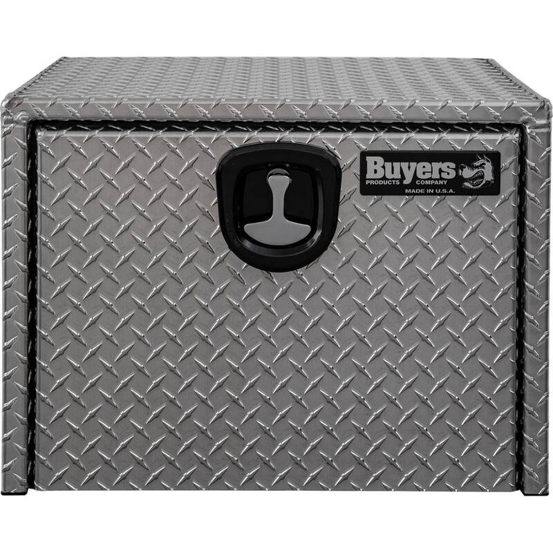 18 in. x 18 in. x 24 in. Diamond Plate Tread Aluminum Underbody Truck Tool Box