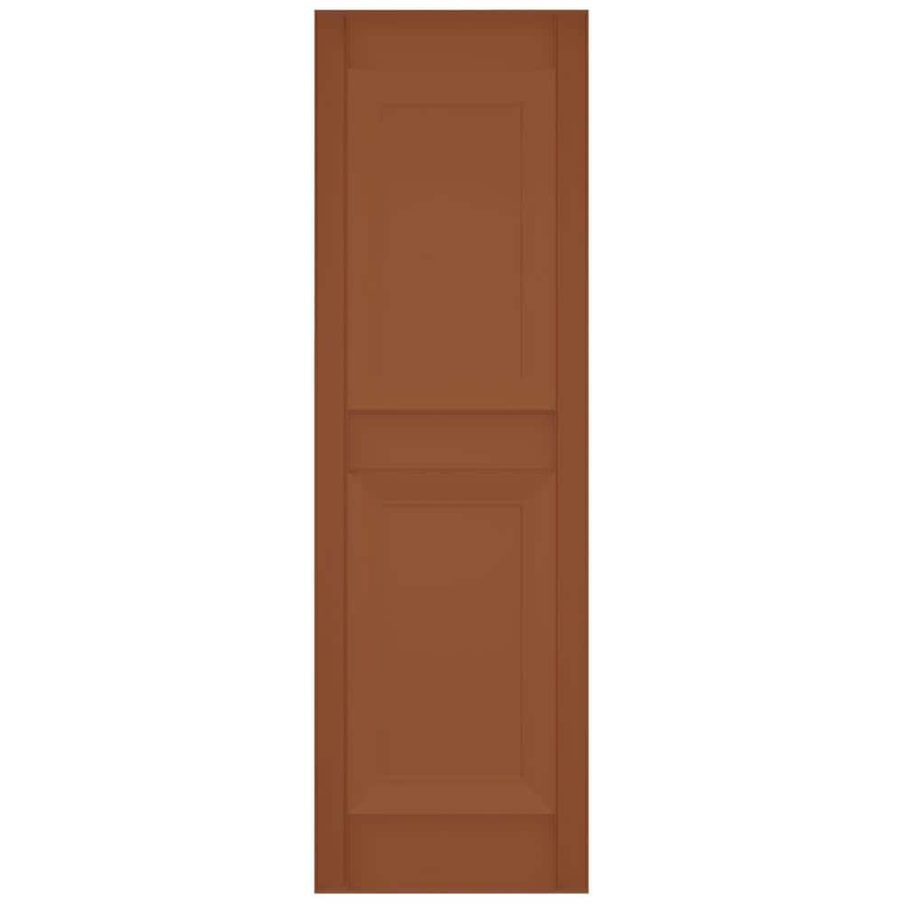 Treated Cedar Raised Panel Decorative Shutters, 58" x 14.75"