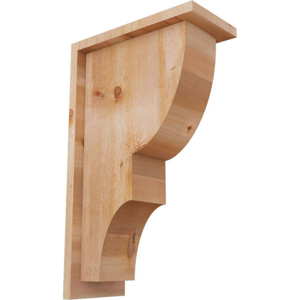6 in. x 12 in. x 20 in. Western Red Cedar Ridgewood Rough Sawn Corbel with Backplate price history on PriceWatchPro