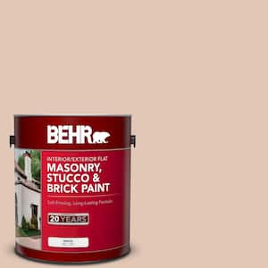 1 gal. #S210-2 Tapestry Beige Flat Interior/Exterior Masonry, Stucco and Brick Paint