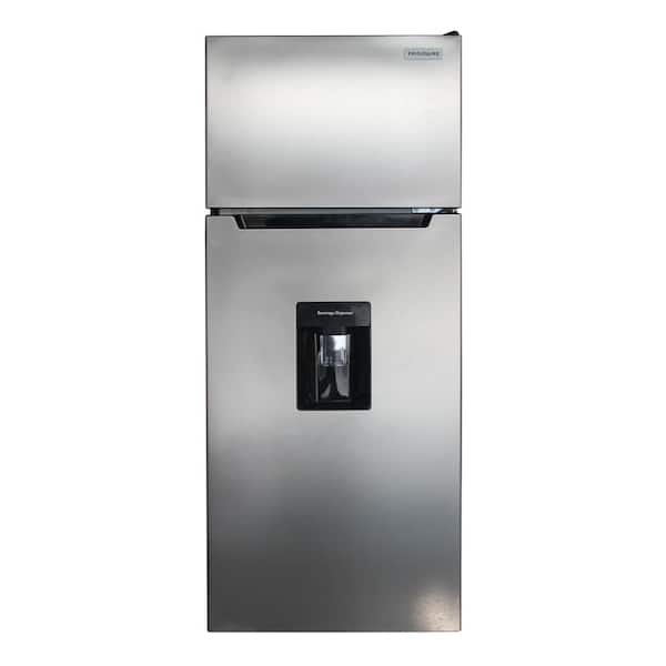Frigidaire 7.3 cu. ft. 23.46 in wide 2-Door Mini Refrigerator in Platinum Steel with Freezer With built in beverage dispenser