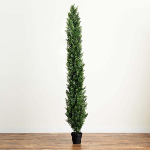 Nearly Natural 9 ft. UV Resistant Artificial Cedar Pine Tree 