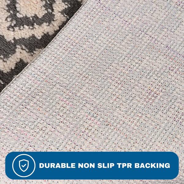 TEHAUX Silicone Non-Slip Cloth Tile Floor Silicone Floor Mat Non Skid Rug  Carpet Rug Carpet Glue Carpet Padding Silica Gel Grey Wear-Resistant Floor