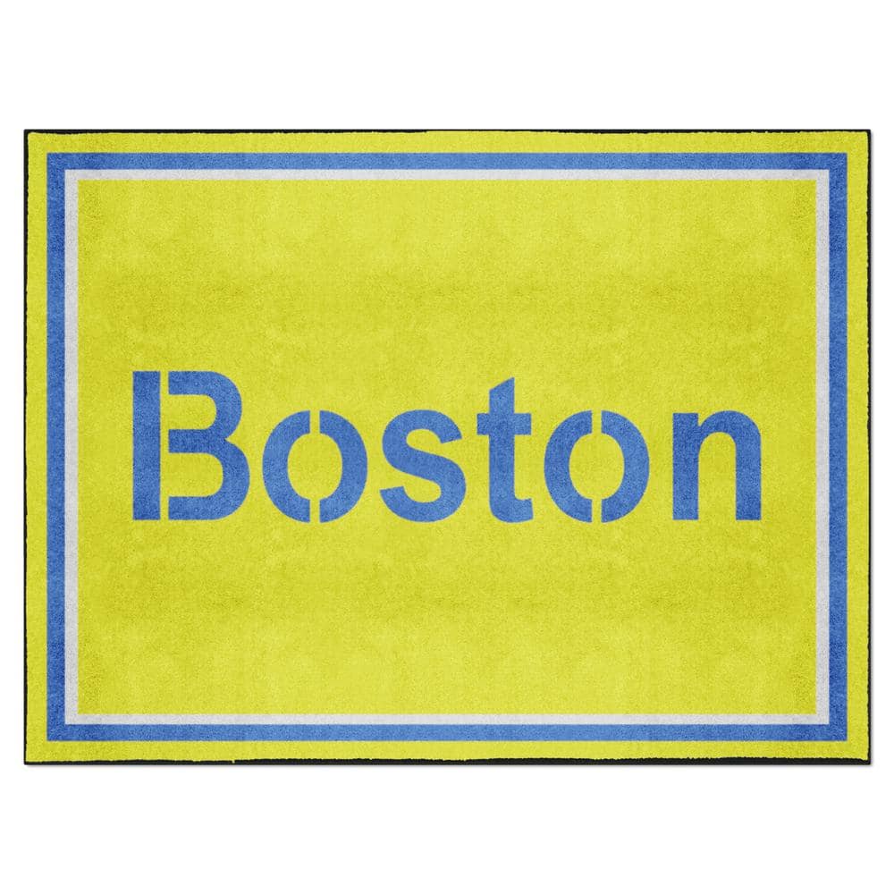 FANMATS Boston Red Sox 8ft. x 10 ft. Plush Area Rug 37474 The Home Depot