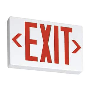 Contractor Select EXR Series 120/277-Volt Integrated LED White and Red Exit Sign