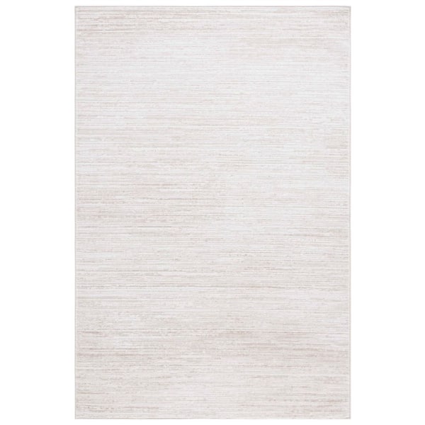 Hanna 8 ft. x 10 ft. Ivory/Beige Distressed Striped Area Rug