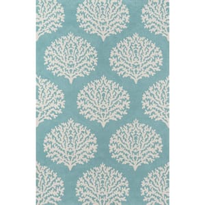 Veranda Aqua 2 ft. x 3 ft. Indoor Area Rug