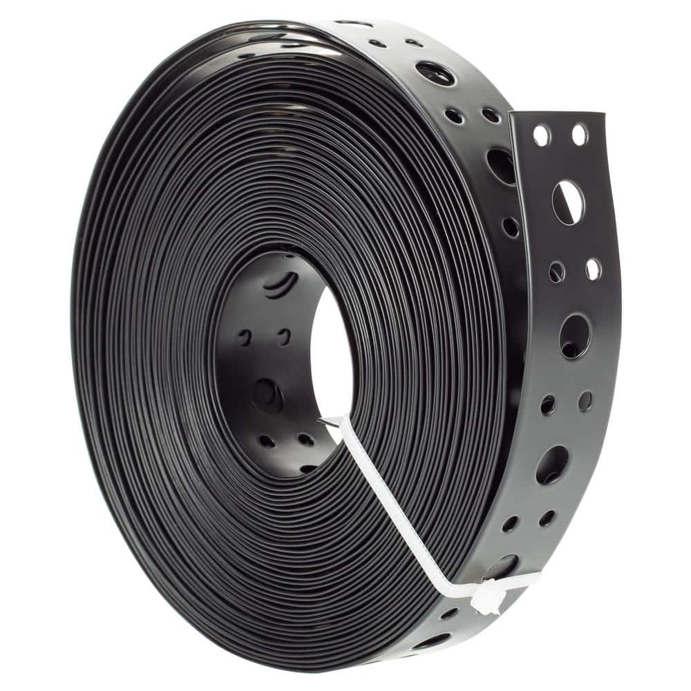 1 in. x 33 ft. 0.6 mm Thickness Metal Strap, Pipe Hanger Strap with Holes M