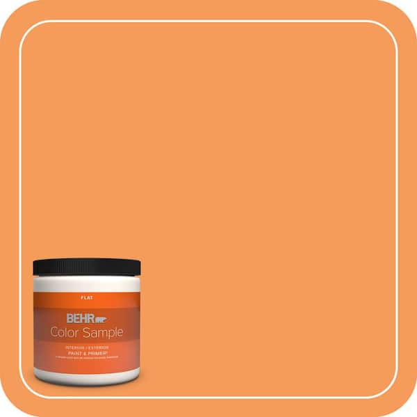 BEHR PREMIUM PLUS 8 oz. #S-G-310 Peach Butter Flat Interior