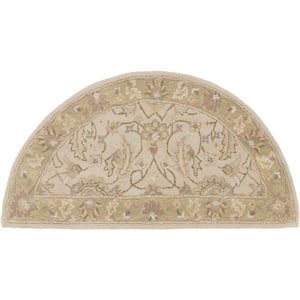 Charles Beige 2 ft. x 4 ft. Hearth Indoor Area Rug