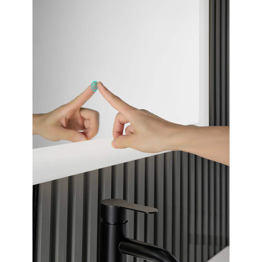 Lumina 36" Square Frameless LED Vanity Mirror with Defogger