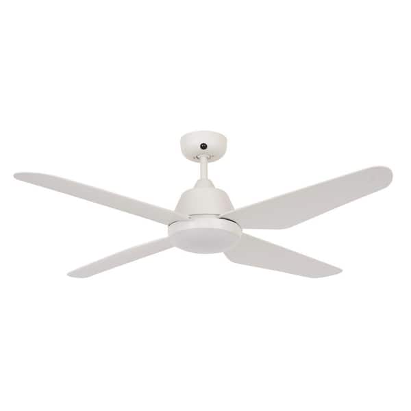 Lucci Air Aria 52 in. White LED Light with Remote Ceiling Fan