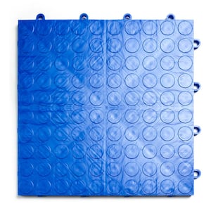 12 in. x 12 in. Coin Royal Blue Modular Tile Garage Flooring (24-Pack)