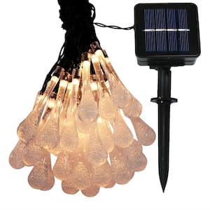 Warm White Sunnydaze Decor Decorative Diamond Design Hanging LED Garden Caged String Lights Sunnydaze Outdoor Solar Lantern
