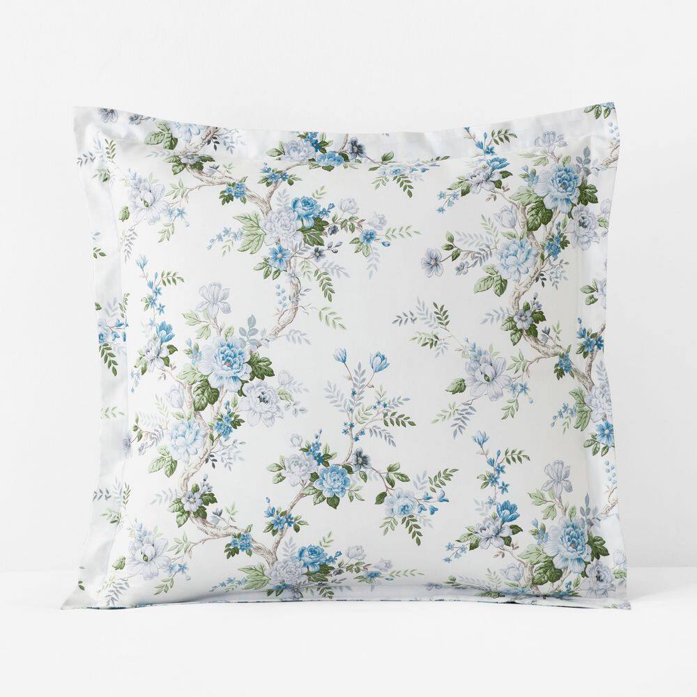 Legends Hotel Manor Floral Blue Sateen Euro Sham price history on PriceWatchPro