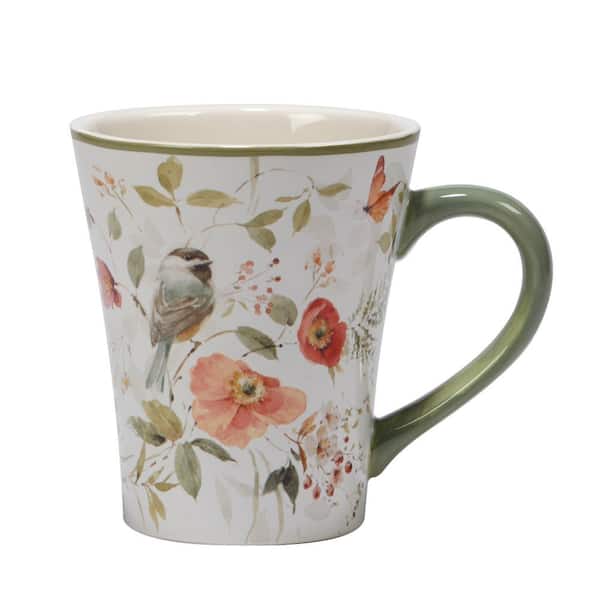 Evergreen Ceramic Travel Cup With Box, Desert Cacti Floral- 17 Oz