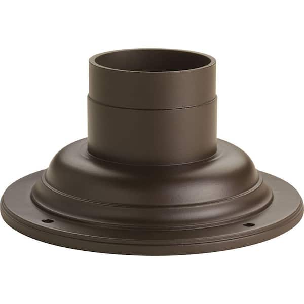 Antique Bronze Pedestal Mount For Outdoor Post Lights