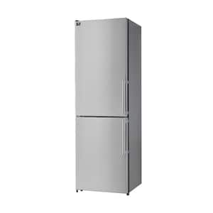 Guardia 23.4 in. Stainless Steel Bottom Freezer Refrigerator Left Swing, 10.8 cu. ft.