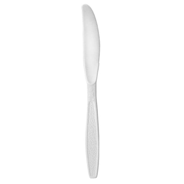 SOLO Extra-Heavyweight Polystyrene Knives, Guildware Design, White, 1000 Per Case