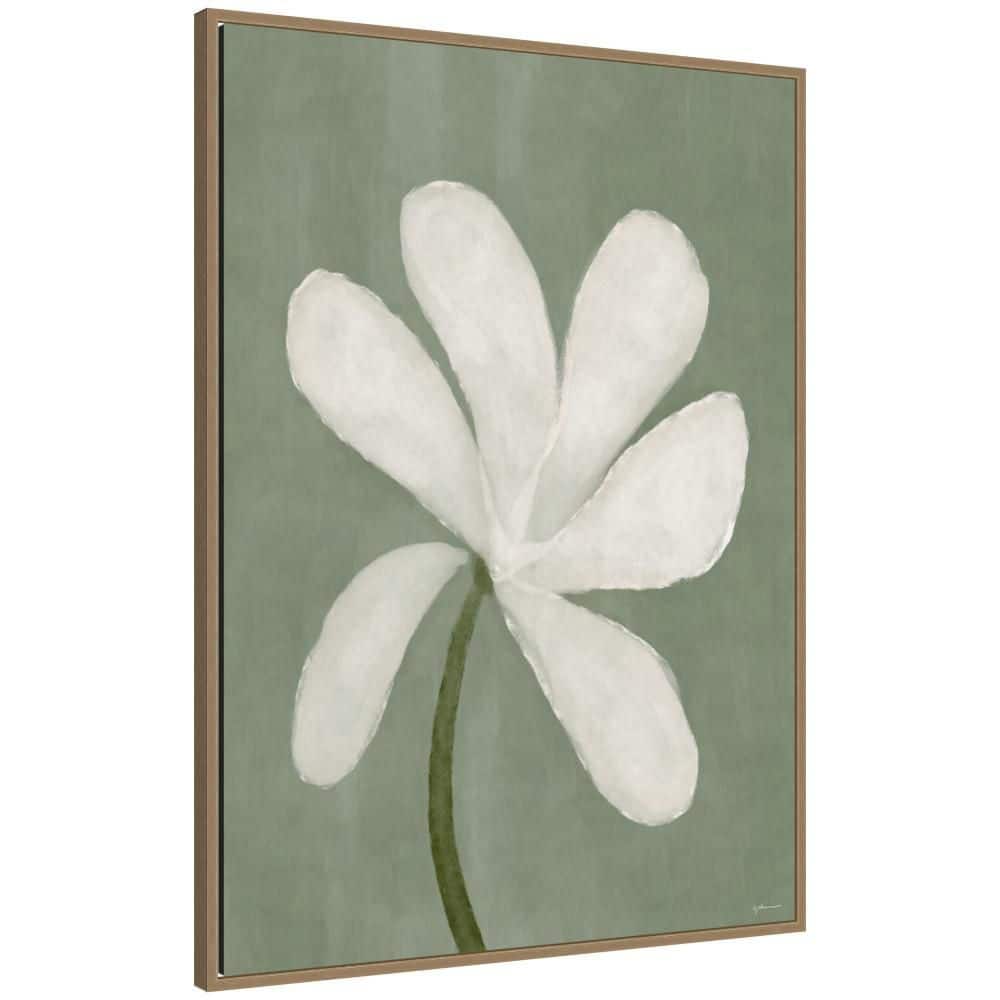 "Sylvie ""White Floral"" by Gabrielly Guedes Flowers Framed Art Print 38 in. x 28 in." price history on PriceWatchPro