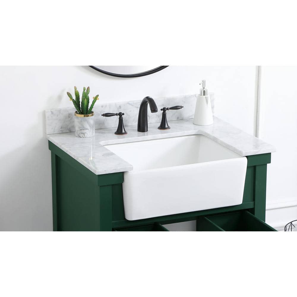 Carrara White Marble 24" Vanity Backsplash