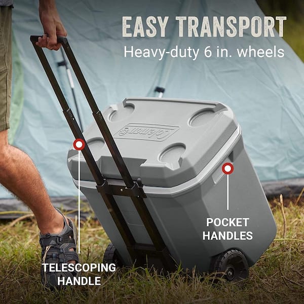 Classic 316 Series 65 qt. Wheeled Hard Cooler, Rock Gray