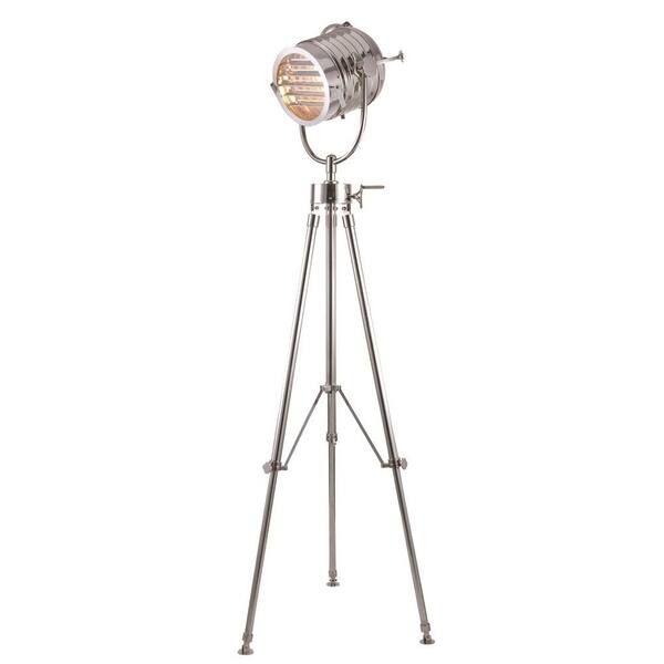 Elegant Lighting Ansel Tripod 78 in. Chrome Floor Lamp
