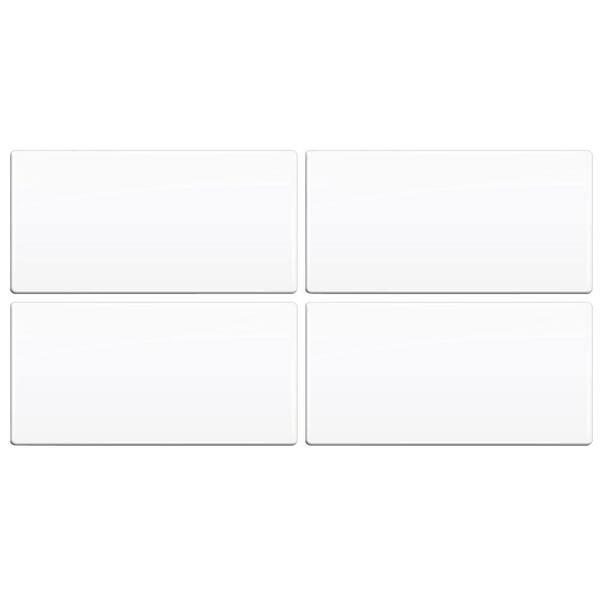 smart tiles 3 in. x 6 in. White Peel and Stick Tiles (4-Pack)-DISCONTINUED