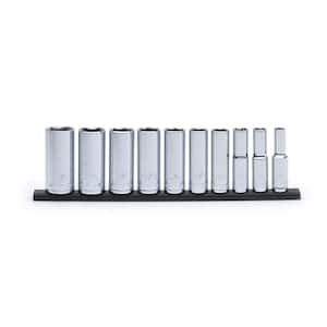 3/8 in. Drive Deep SAE Socket Set (10-Piece)