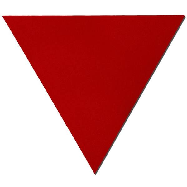 Owens Corning 24 in. x 24 in. x 24 in. Red Acoustic Sound Absorbing Wall Panels Triangle(2-Pack)