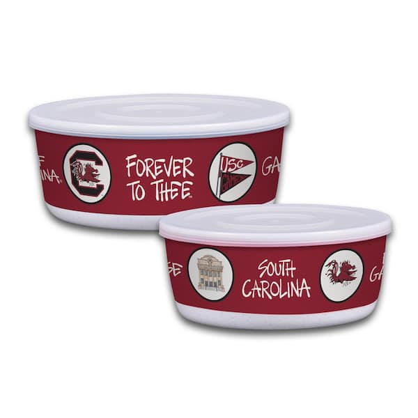 Magnolia Lane South Carolina 7.5 in. 16 fl.oz Assorted Colors Melamine Serving Bowls Set of 2 with Lids