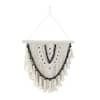 Litton Lane Cotton Gray Handmade Intricately Weaved Macrame Wall Decor with  Beaded Fringe Tassels 042909 - The Home Depot