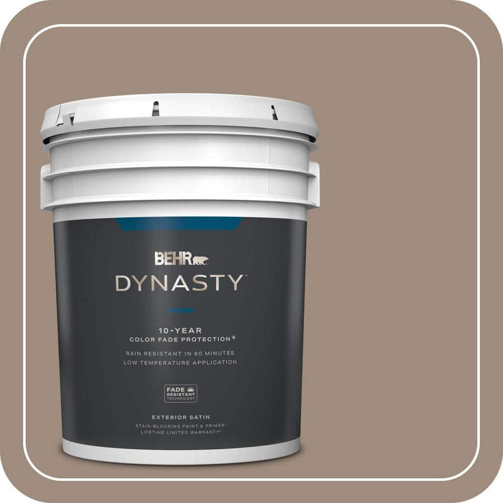 5 gal. #BXC-49 Smokey Tan Satin Enamel Exterior Stain-Blocking Paint & Primer price history on PriceWatchPro