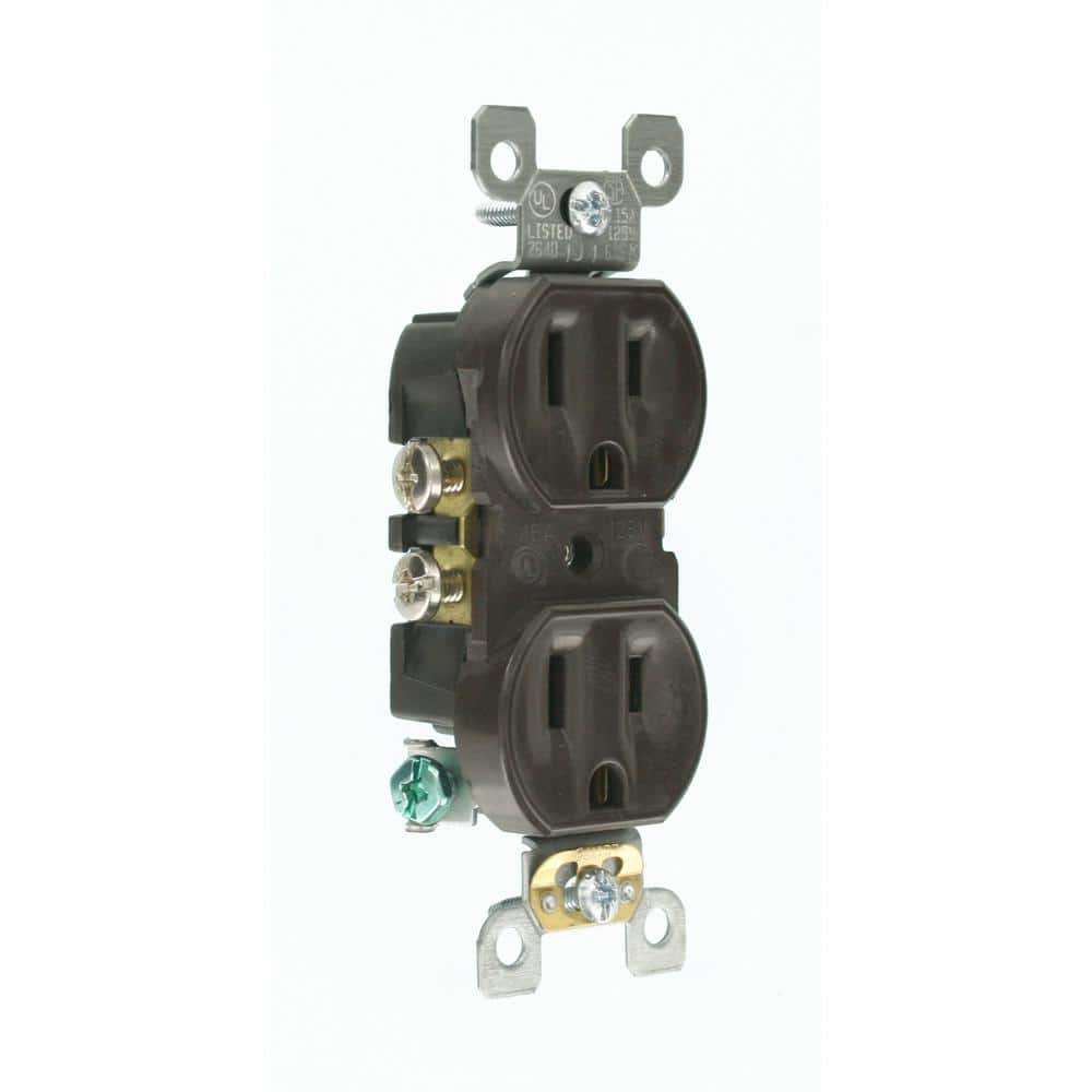 15 Amp 125 V Self Grounding Duplex Outlet/Receptacle, Brown (1-Pack) 5320-S price history on PriceWatchPro