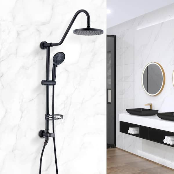 Single-Handle 5-Spray 2.5 GPM Shower Faucet in Oil Rubbed Bronze (Valve Included)