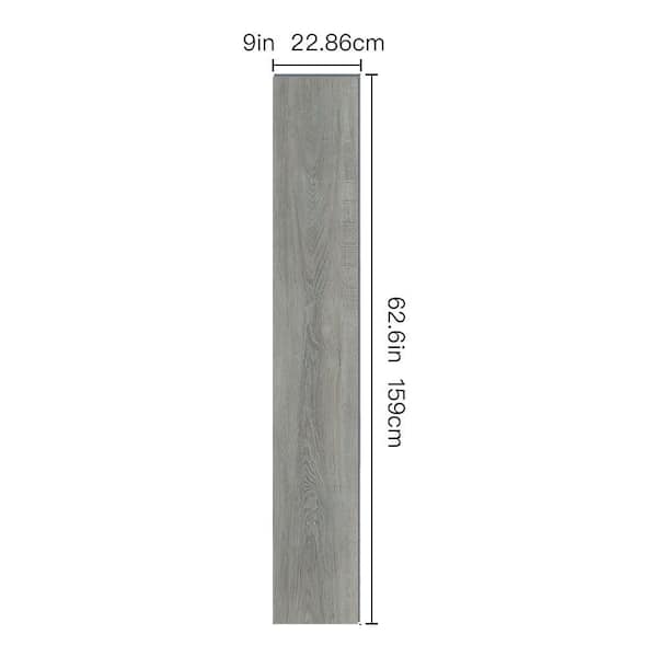 DOTFLOOR Crosstown Traffic 9 in. W x 62.6 in. L Click Lock SPC