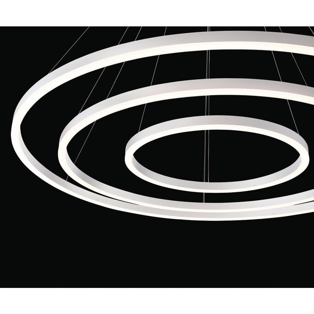Spunto Chrome LED Pendant with Opal White Shade - Energy Efficient