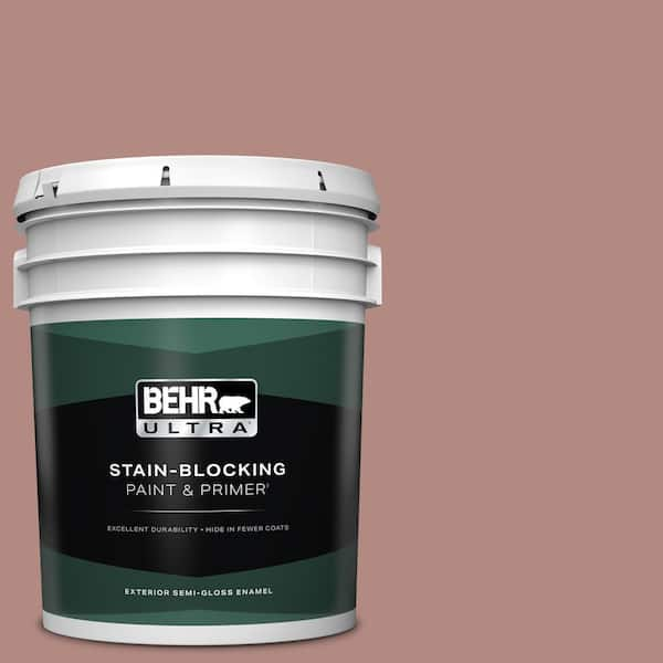 BEHR ULTRA 5 gal. #190F-4 Warm Comfort Semi-Gloss Enamel Exterior Paint & Primer