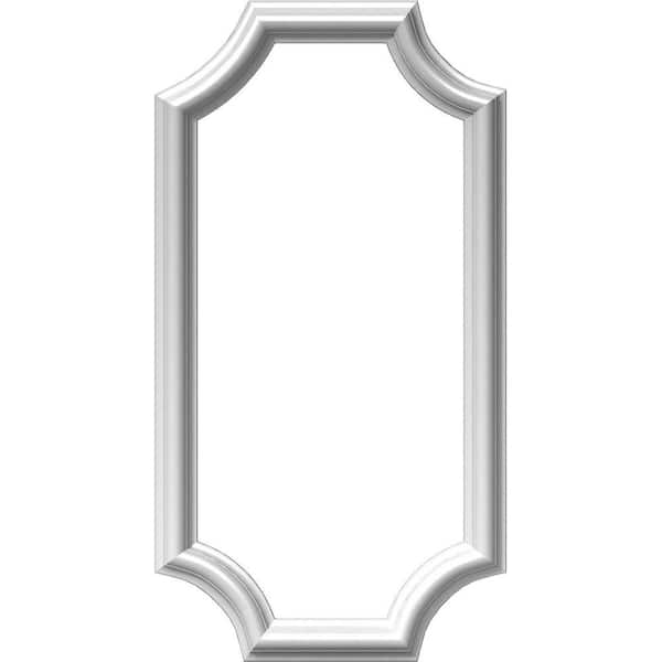 Ekena Millwork 12 in. W x 24 in. H x 1/2 in. P Ashford Molded Scalloped Wainscot Wall Panel