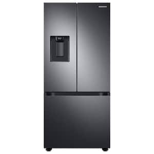 22 cu. ft. 3-Door French Door Smart Refrigerator with Water Dispenser in Fingerprint Resistant Black Stainless Steel