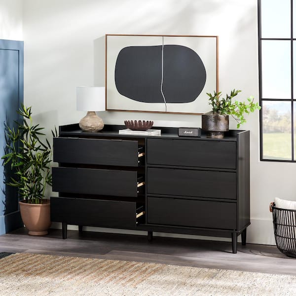 modern black dresser